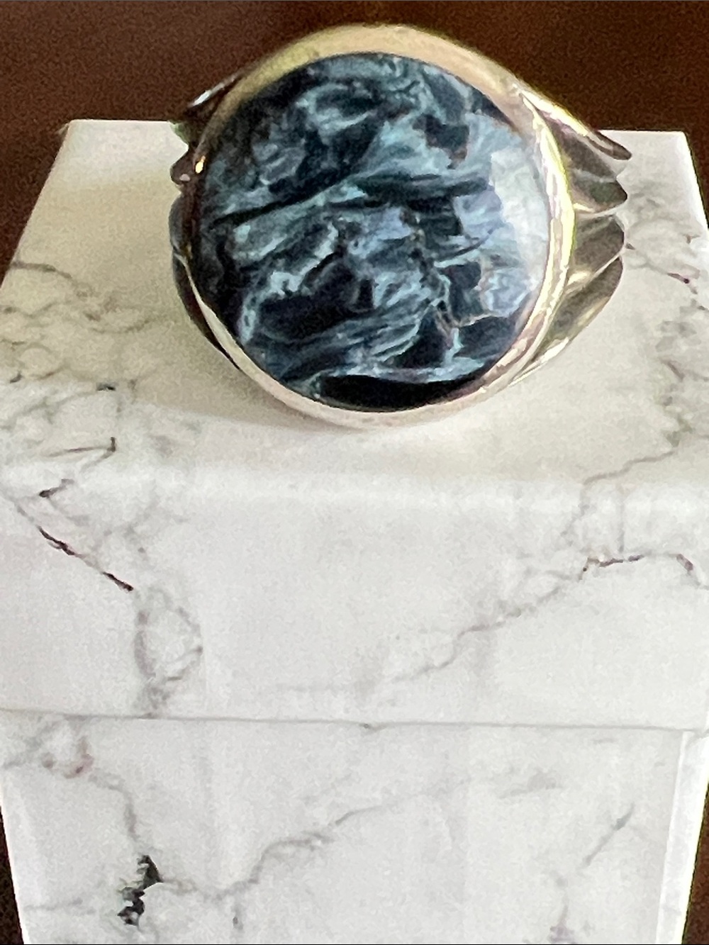 DAVID YURMAN PIETERSITE  man’s sterling ring